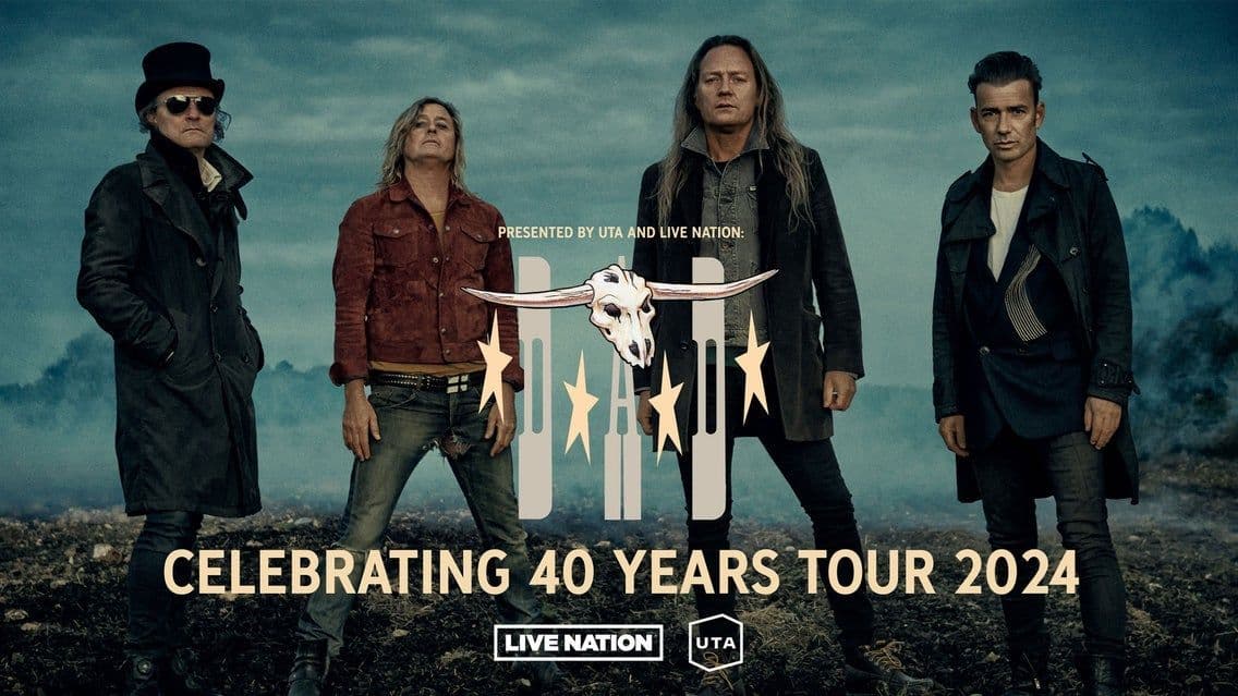 Promotional graphic for D-A-D 