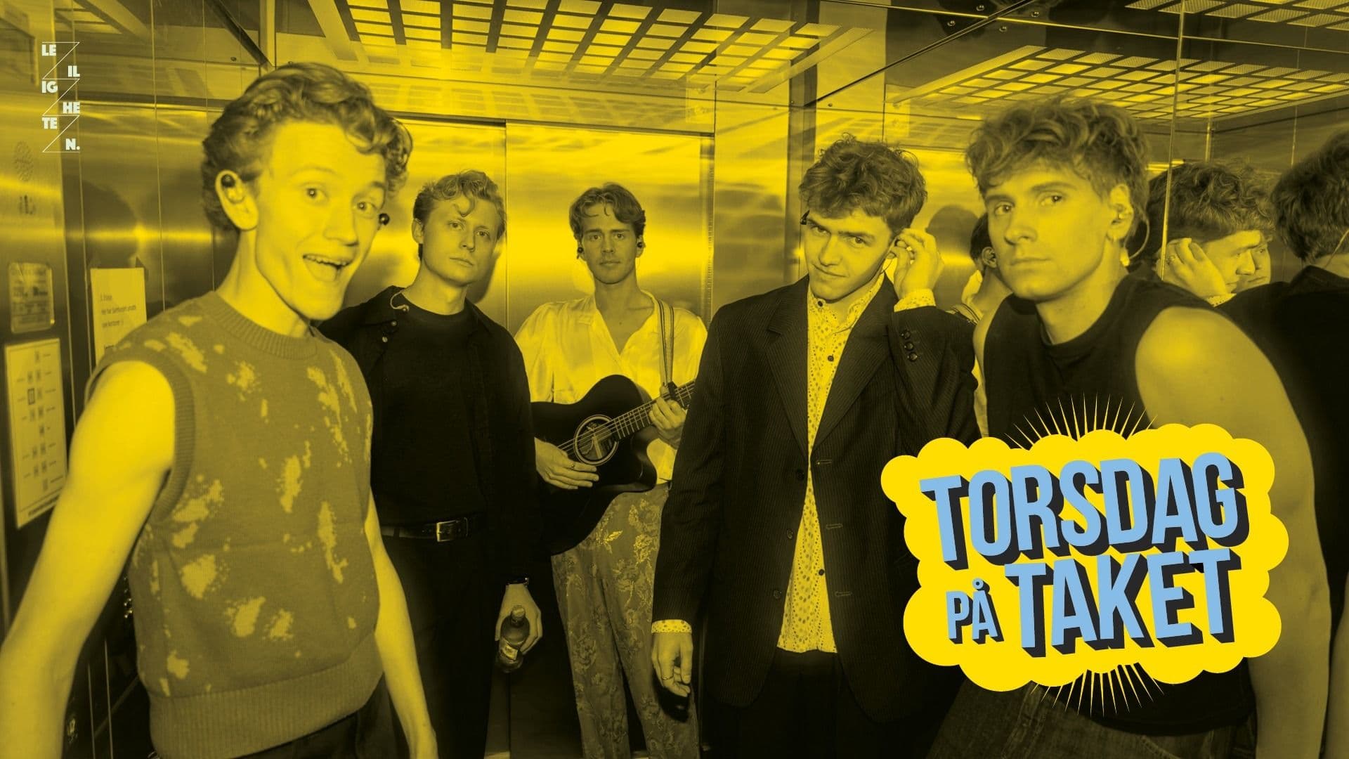 Promotional graphic for Torsdag på Taket: Regnvær