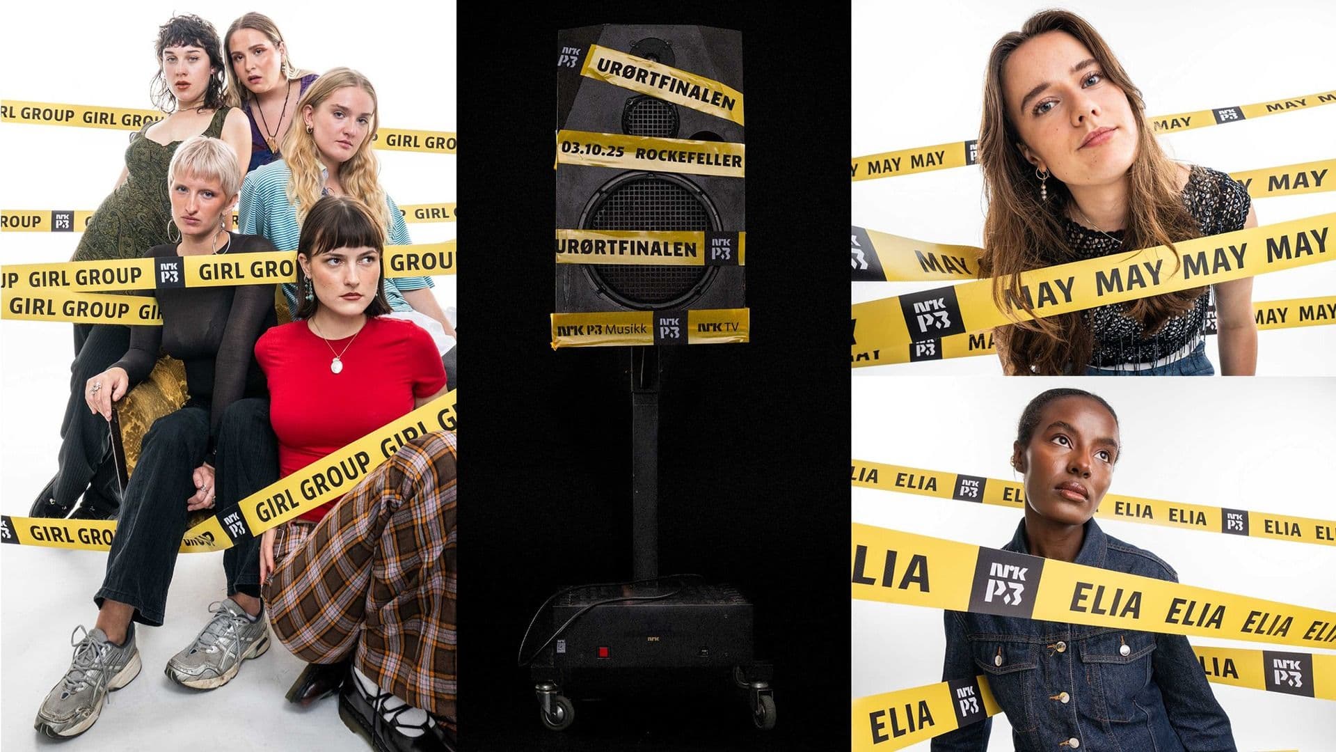 Promotional graphic for Urørtfinalen 2025