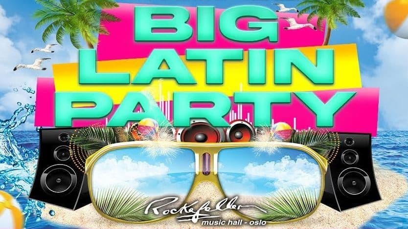 Promotional graphic for Big Latin Party
