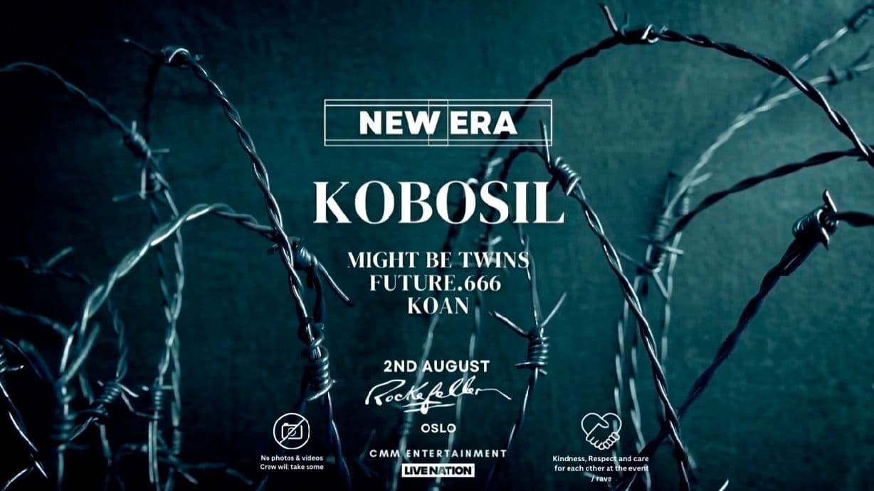 Promotional graphic for New Era presents: KOBOSIL