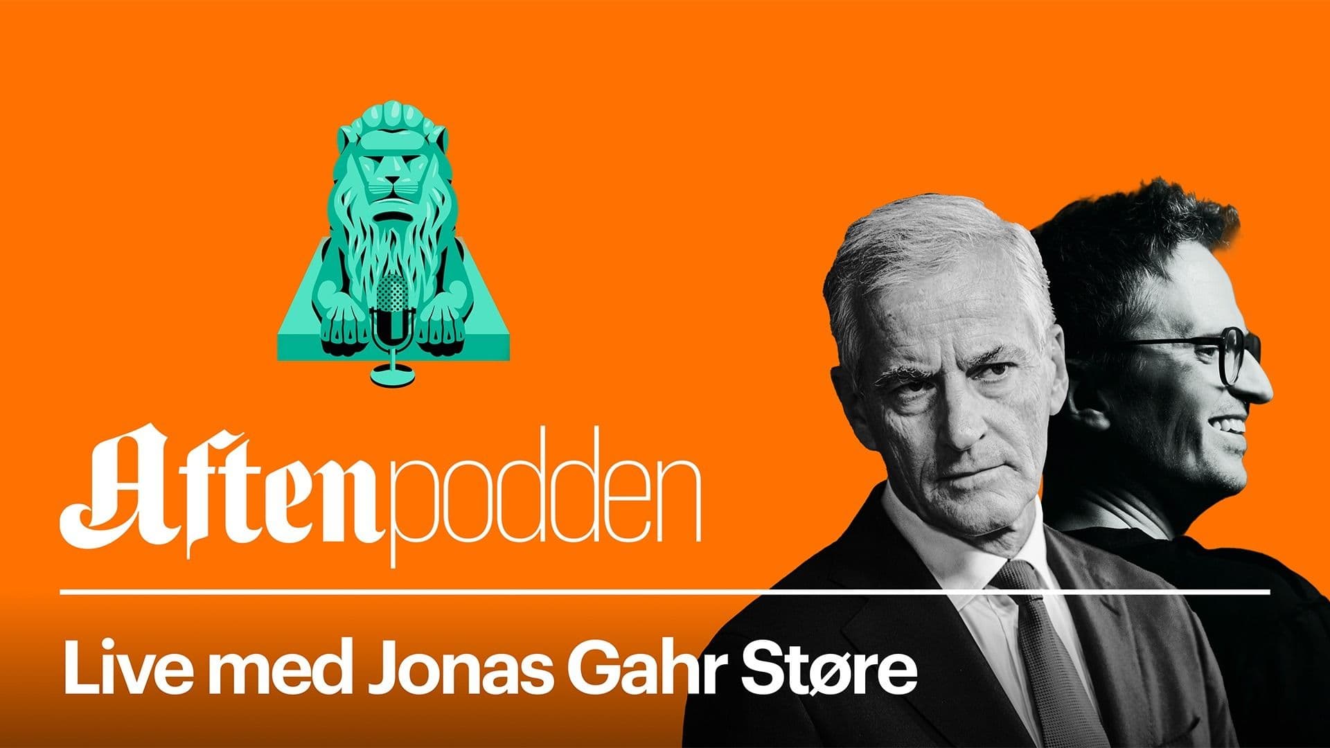 Promotional graphic for Aftenpoddens partilederintervjuer