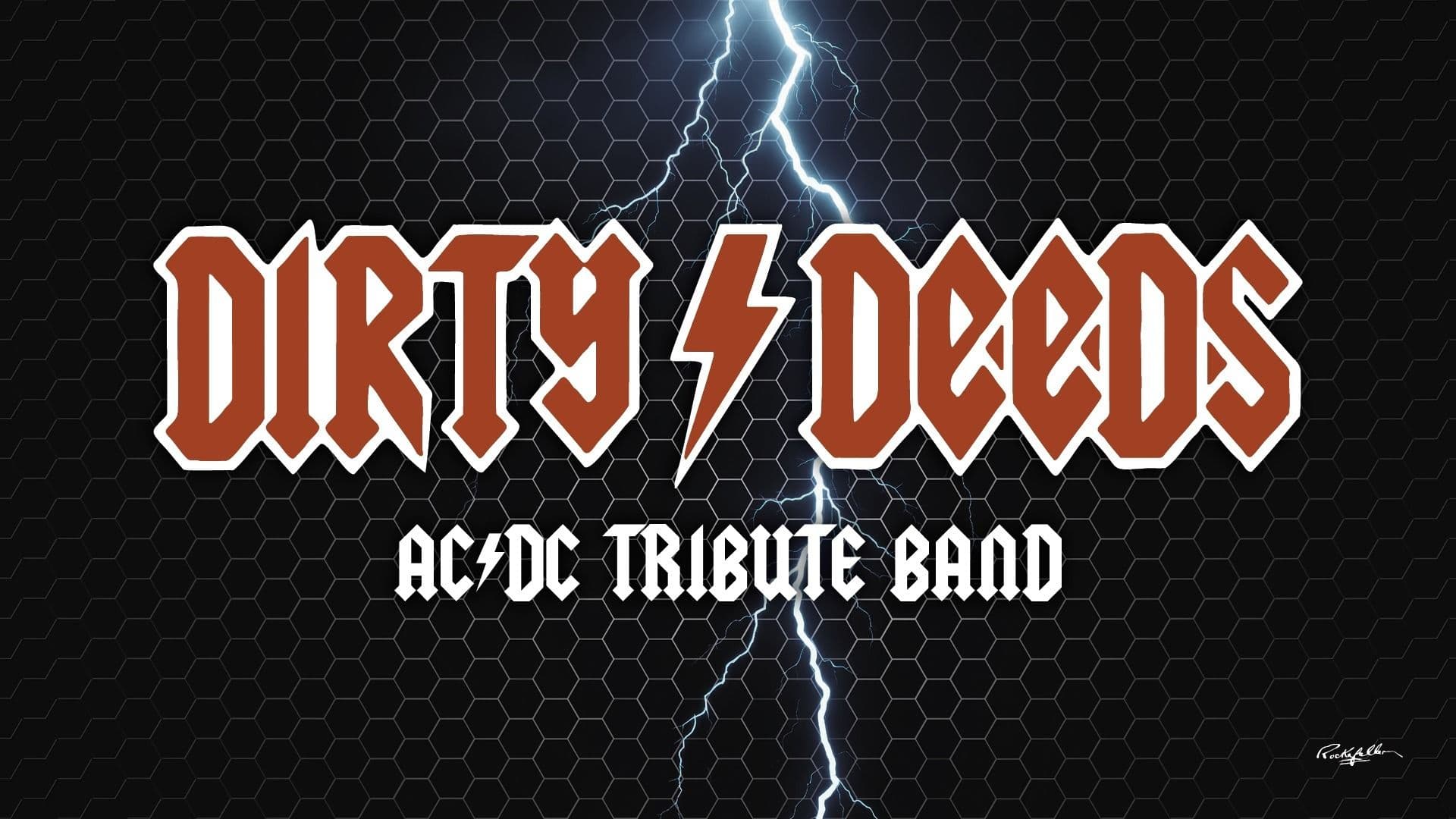 Promotional graphic for Dirty Deeds