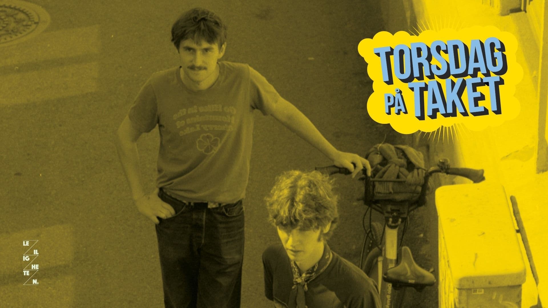 Promotional graphic for Torsdag på Taket: Wold Wiggen