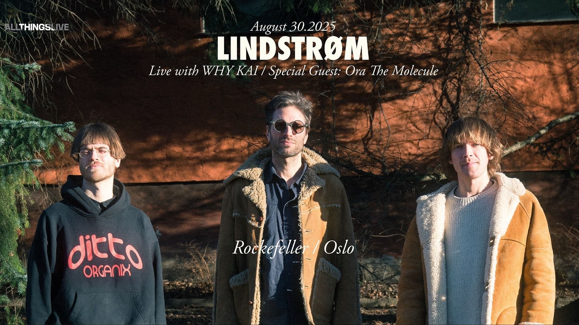 Promotional graphic for Lindstrøm (Live with Why Kai)
