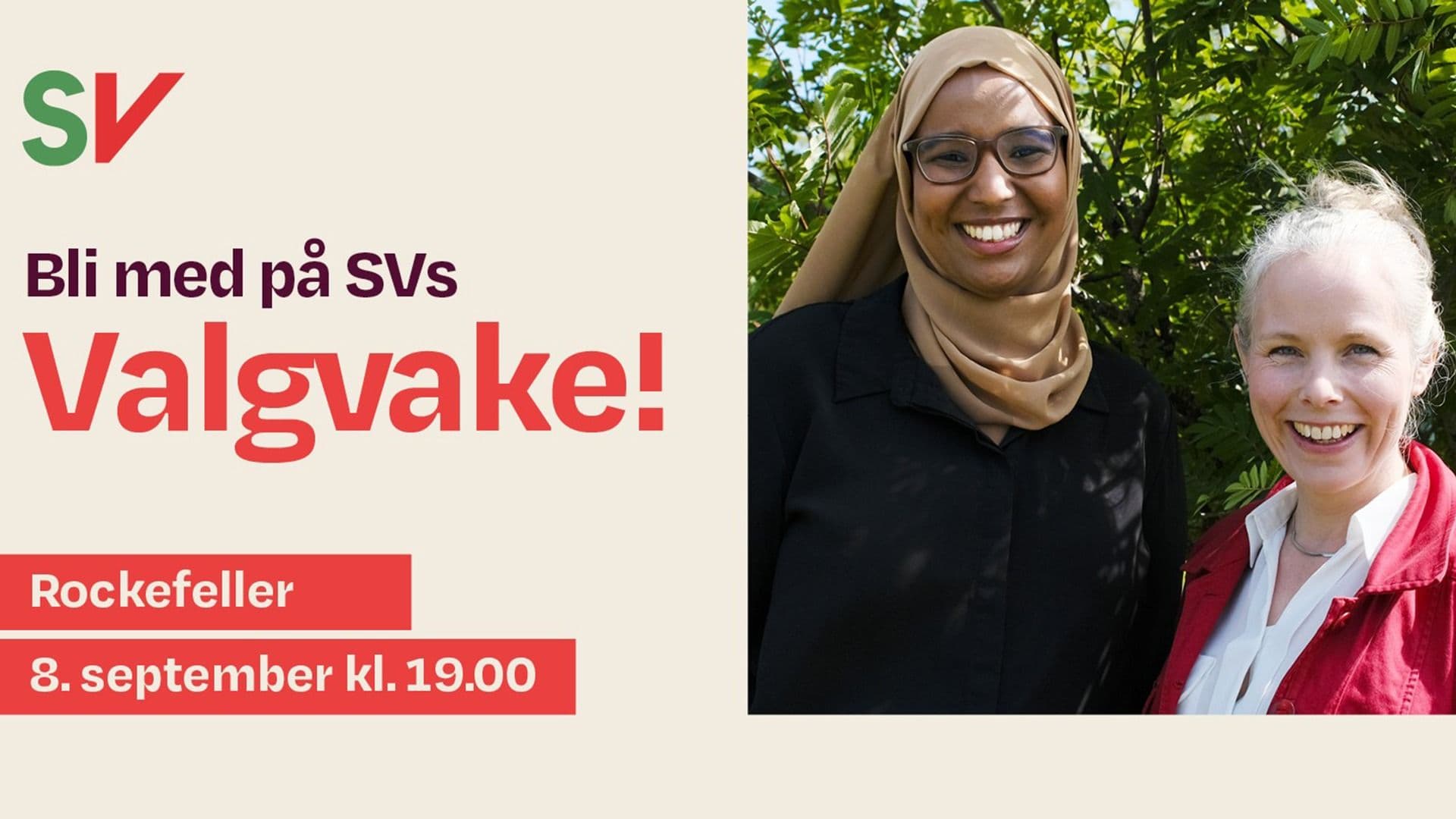 Promotional graphic for SVs valgvake