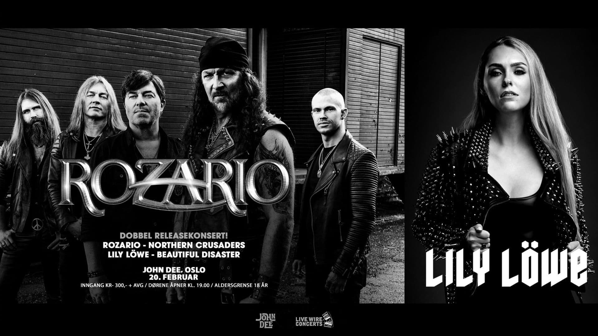 Promotional graphic for Rozario + Lily Löwe