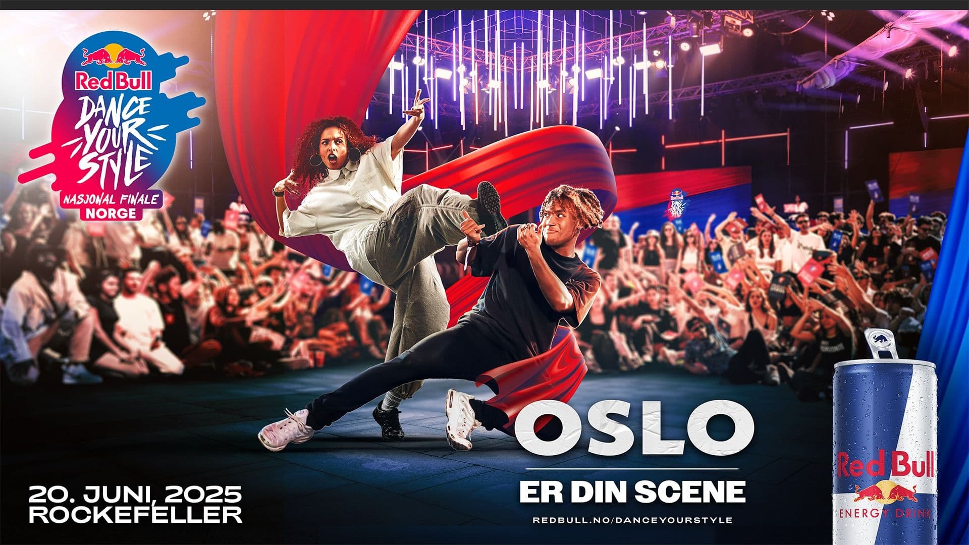 Promotional graphic for Red Bull Dance Your Style: Nasjonal Finale
