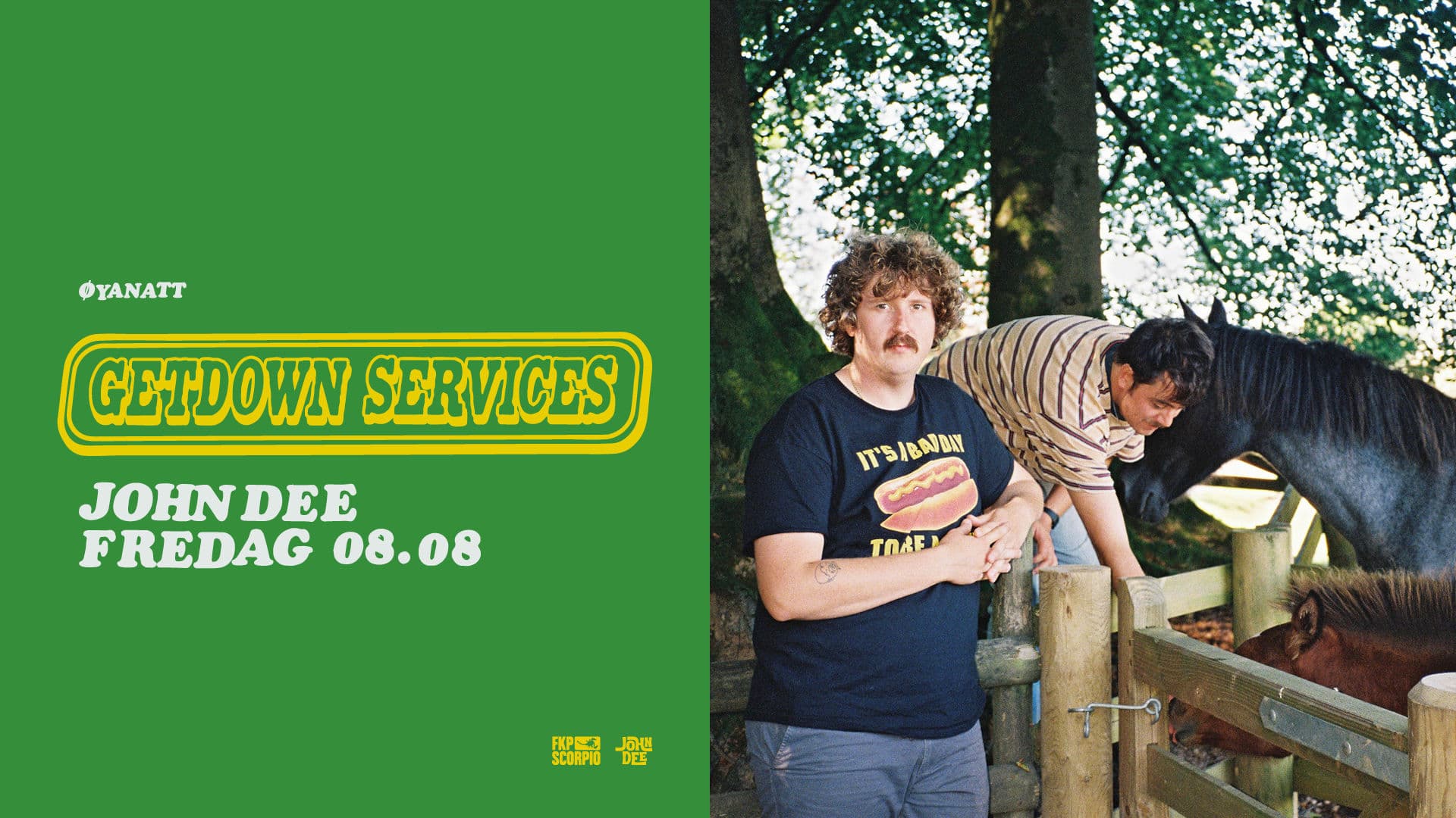 Promotional graphic for Øyanatt: Getdown Services