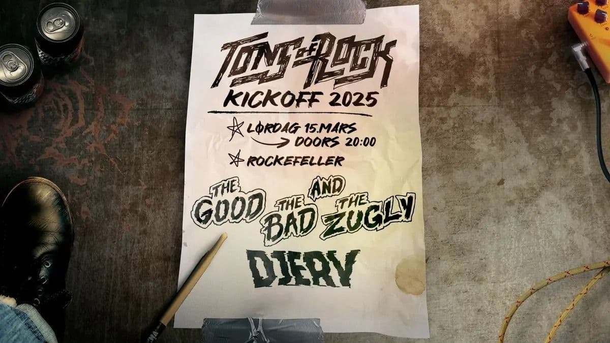 Promotional graphic for Tons of Rock Kickoff