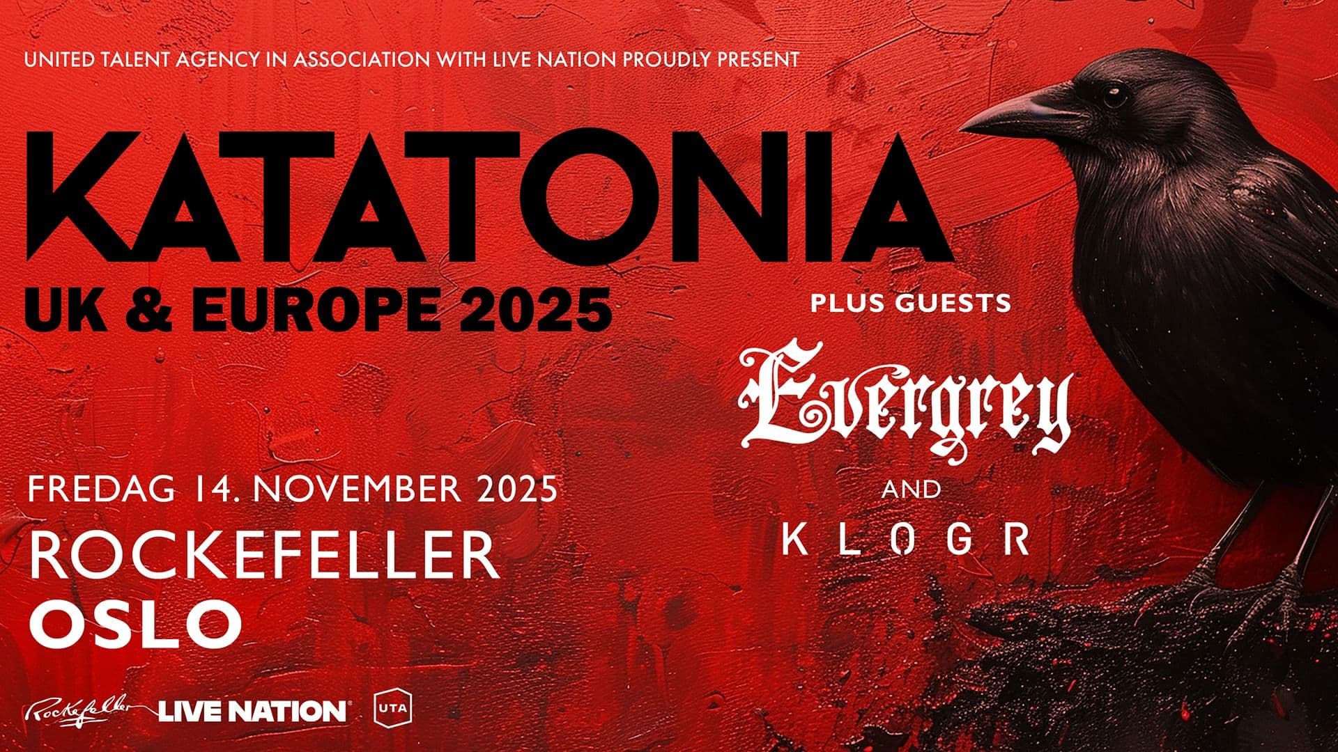 Promotional graphic for Katatonia