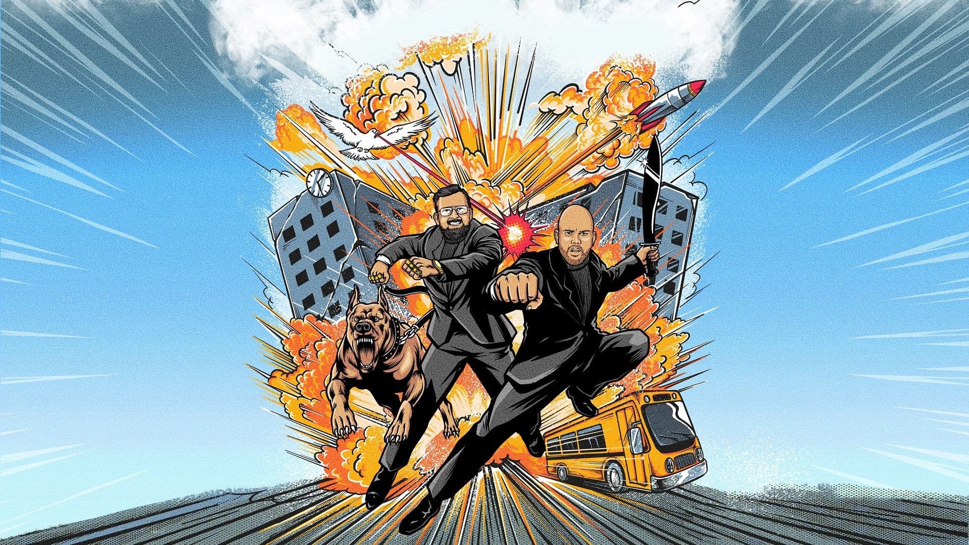 Promotional graphic for Berrum & Beyer snakker om greier, LIVE