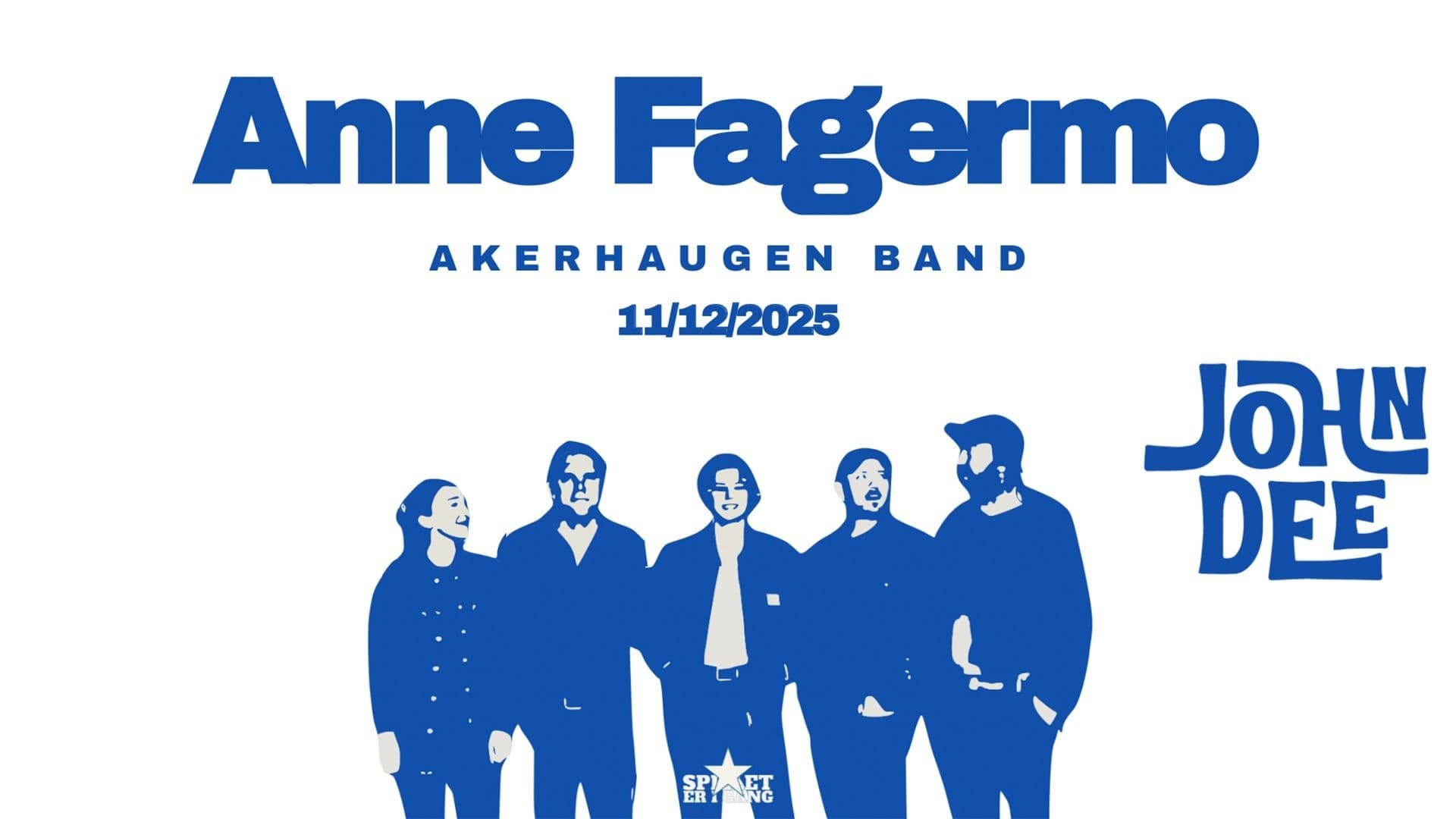 Promotional graphic for Anne Fagermo & Akerhaugen Band