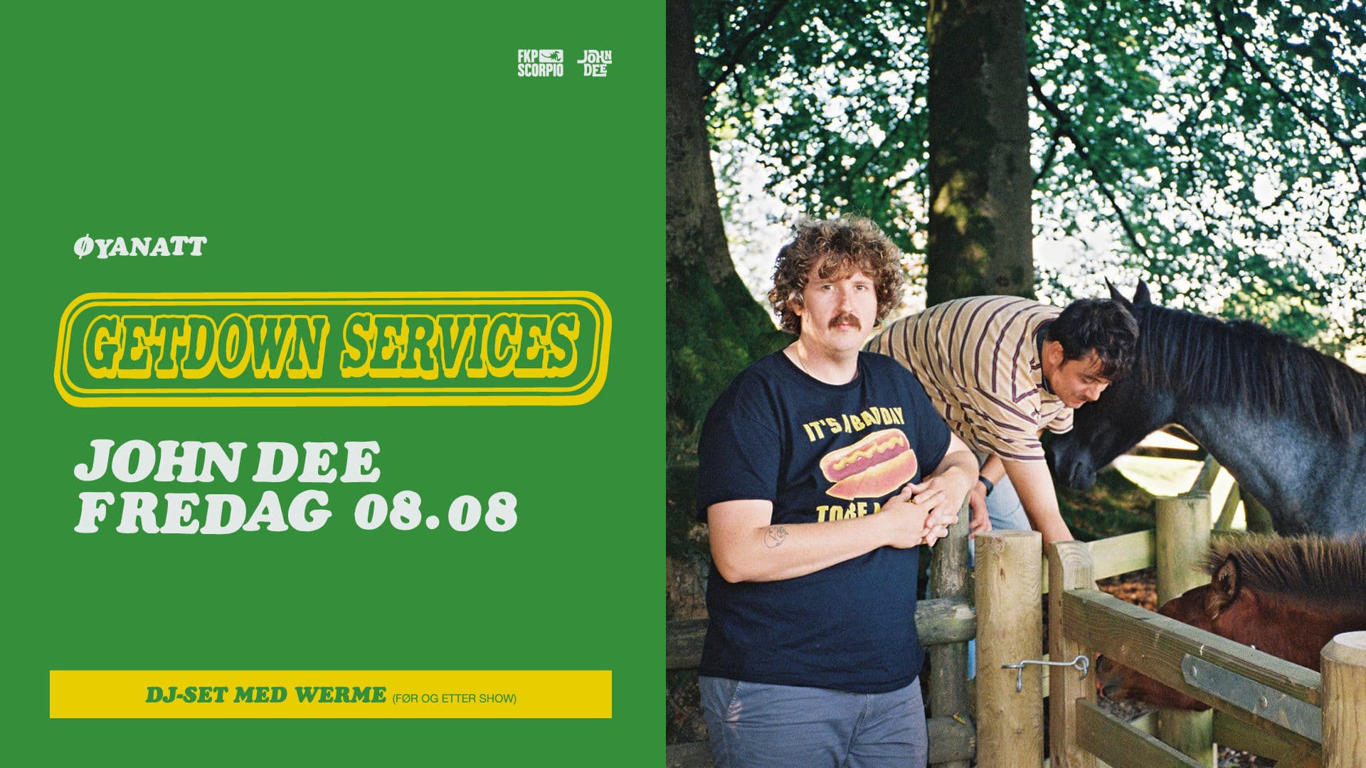 Promotional graphic for Øyanatt: Getdown Services