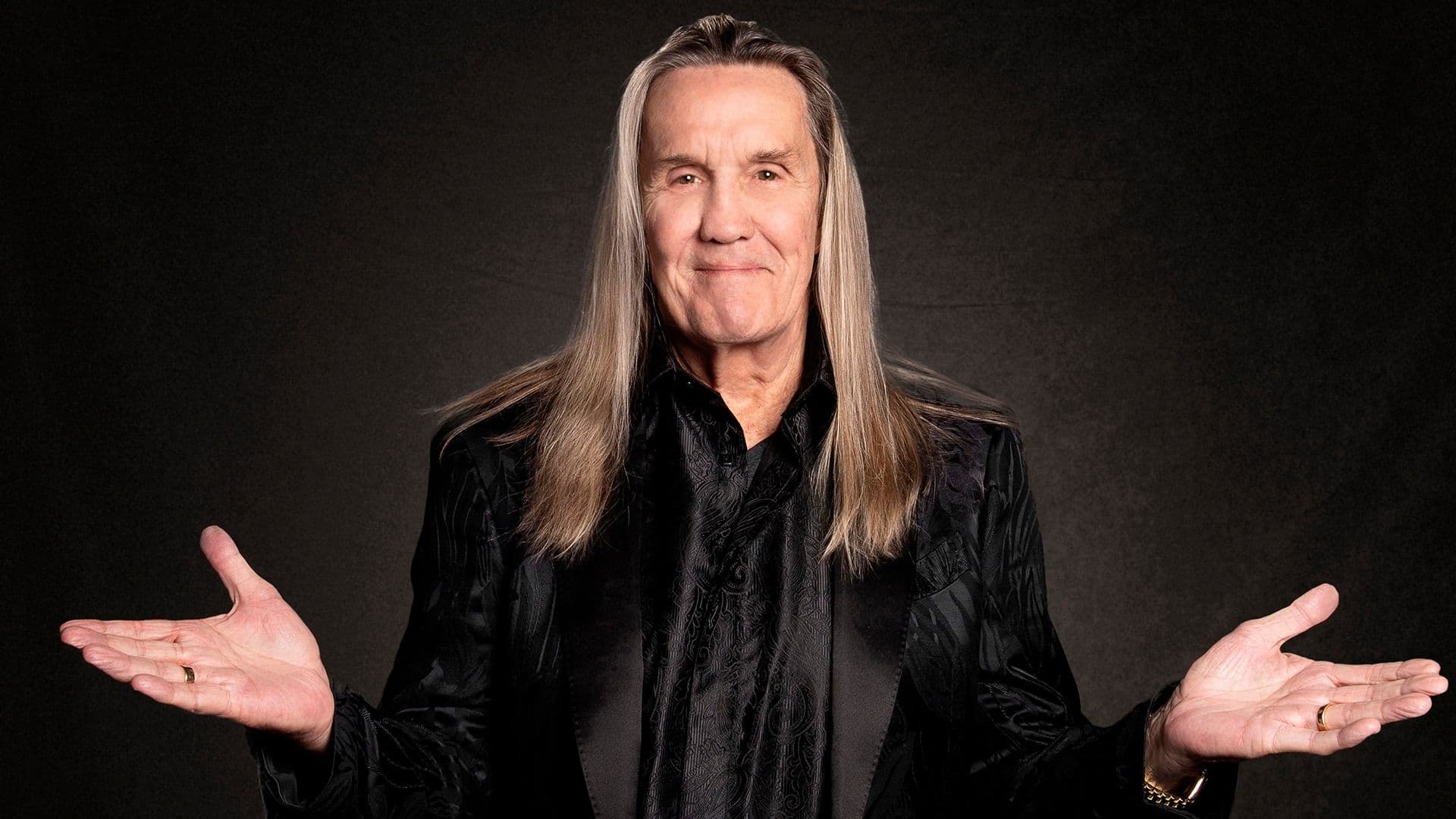 Promotional graphic for An evening with Nicko McBrain