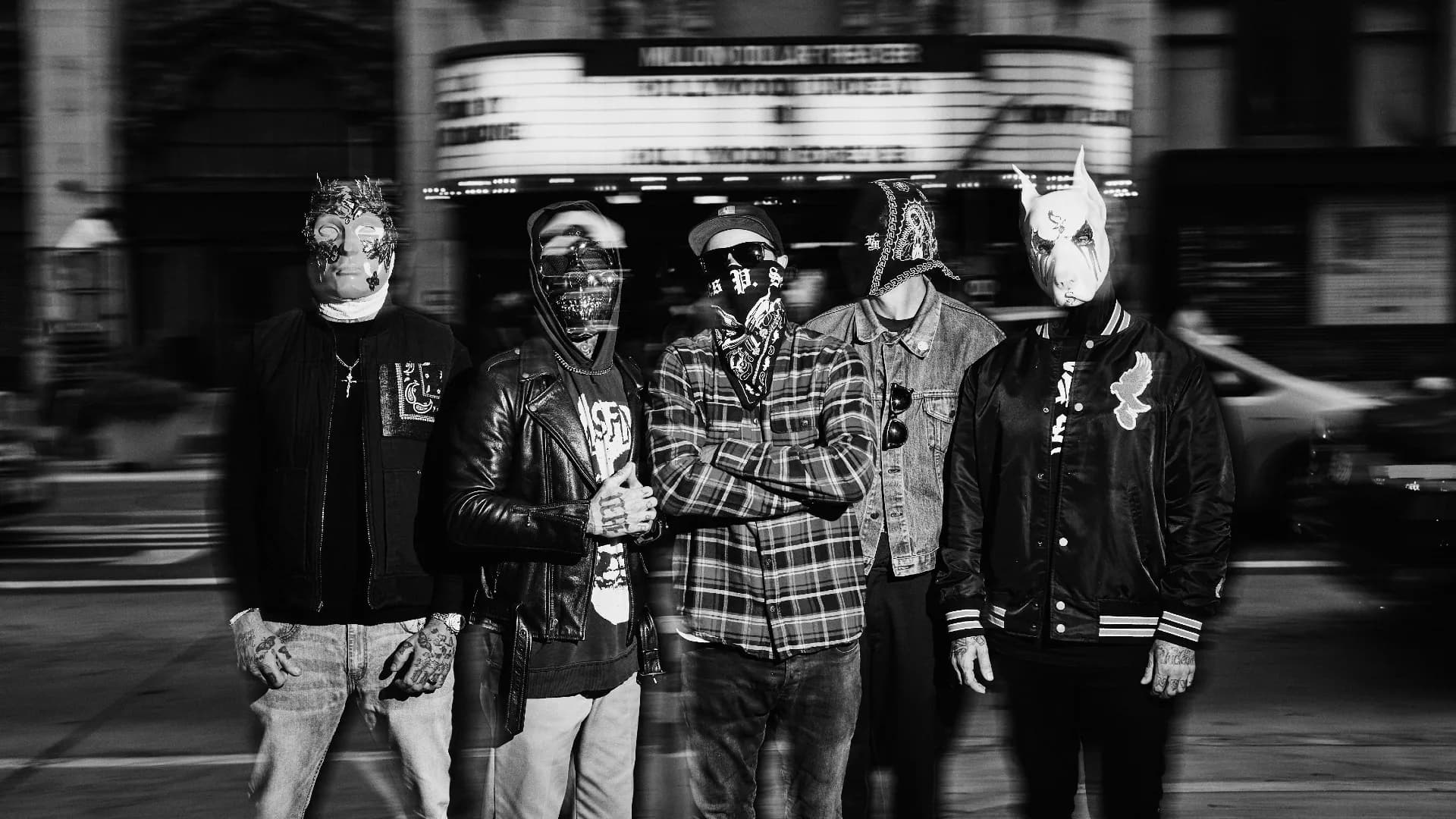 Promotional graphic for Hollywood Undead