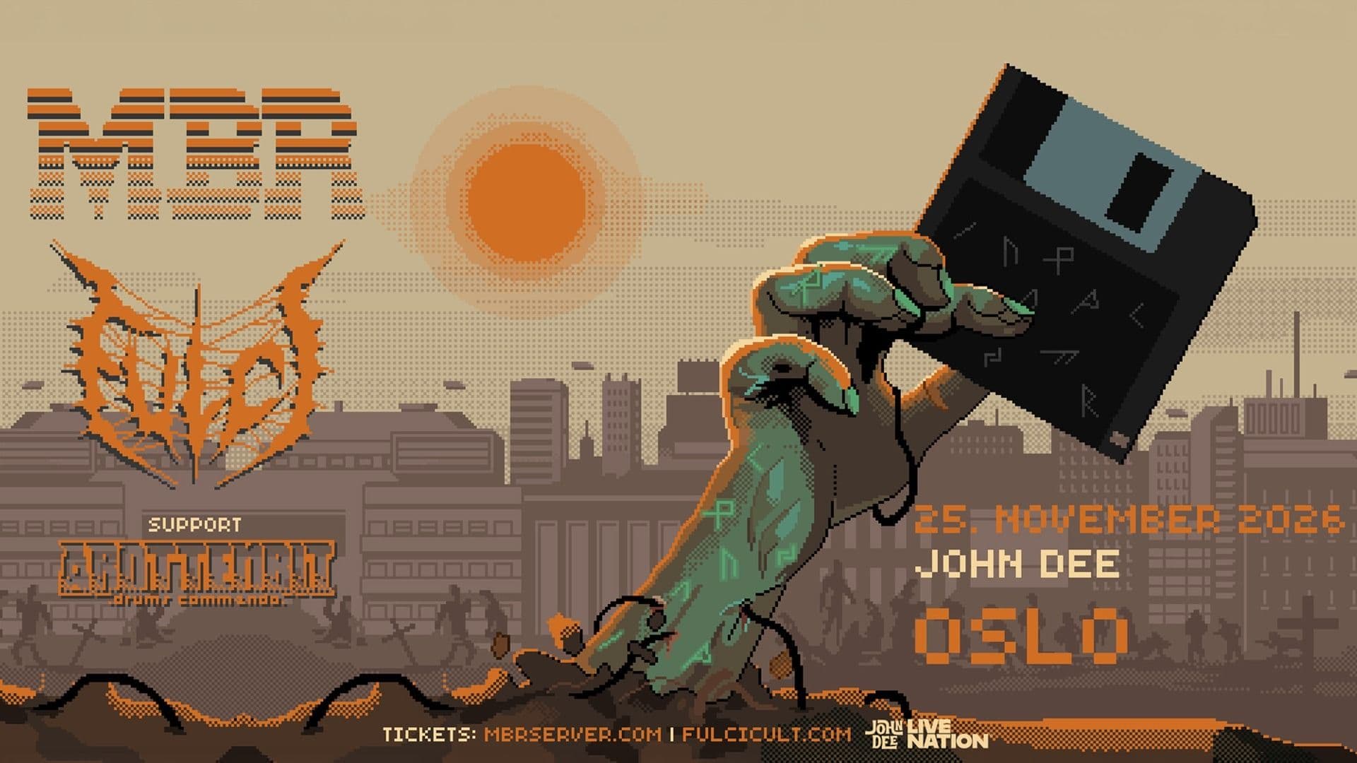 Promotional graphic for MASTER BOOT RECORD x Fulci