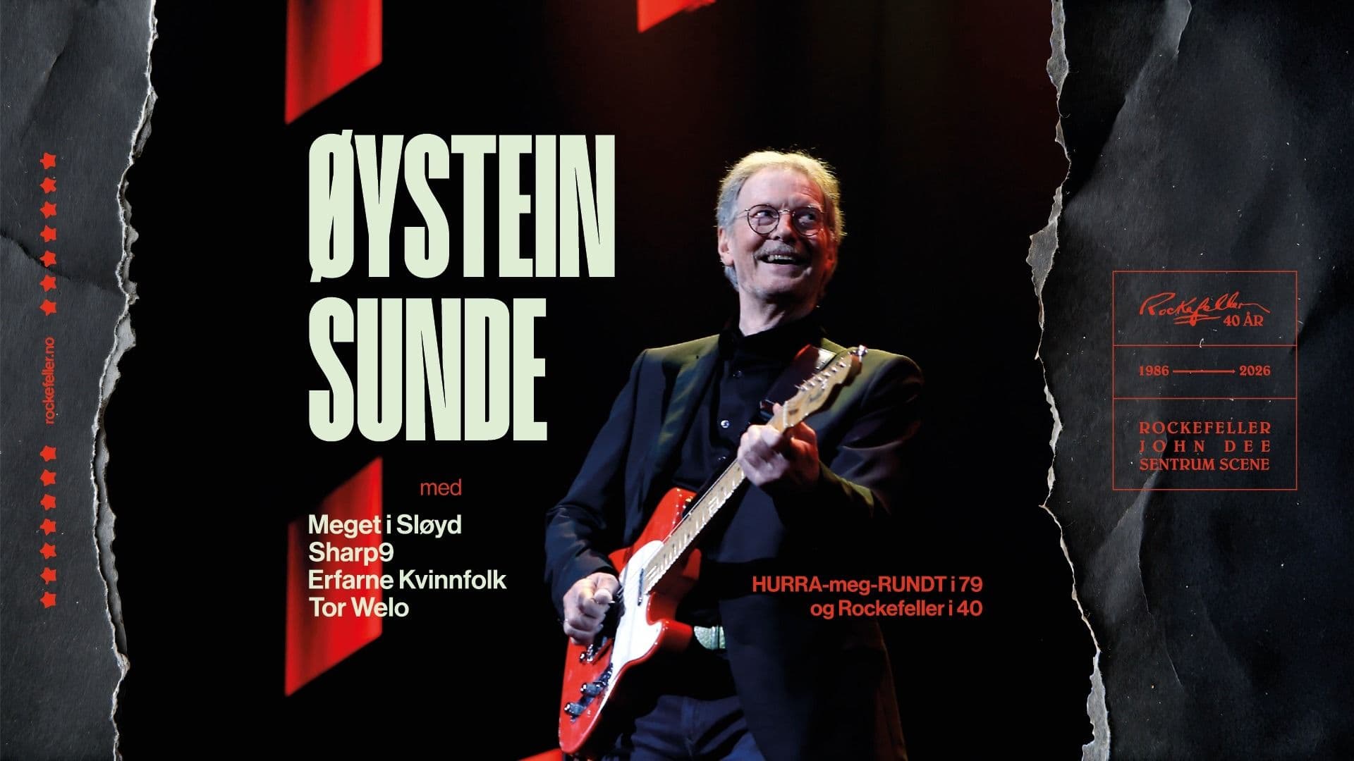 Promotional graphic for Øystein Sunde