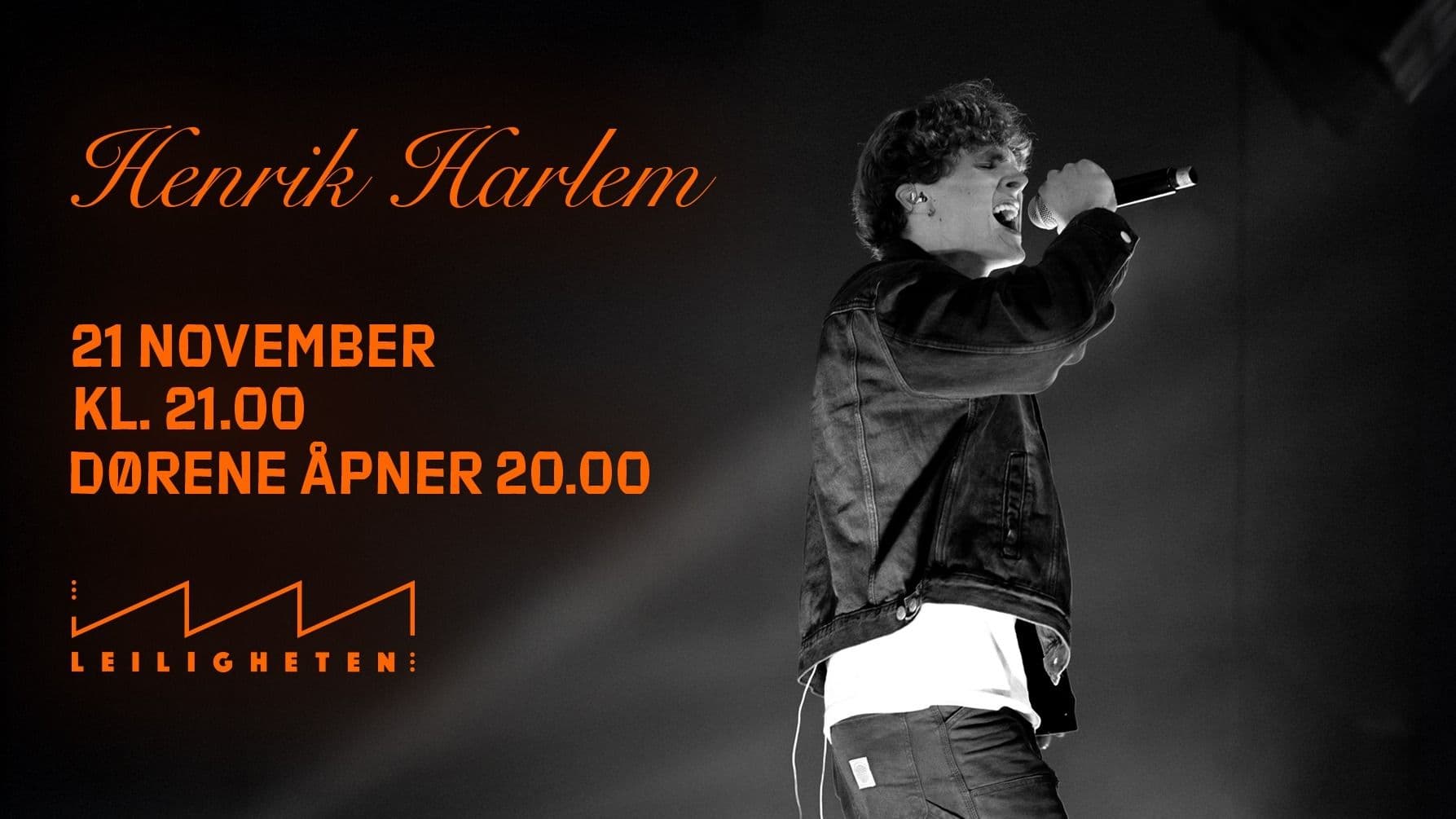 Promotional graphic for Henrik Harlem