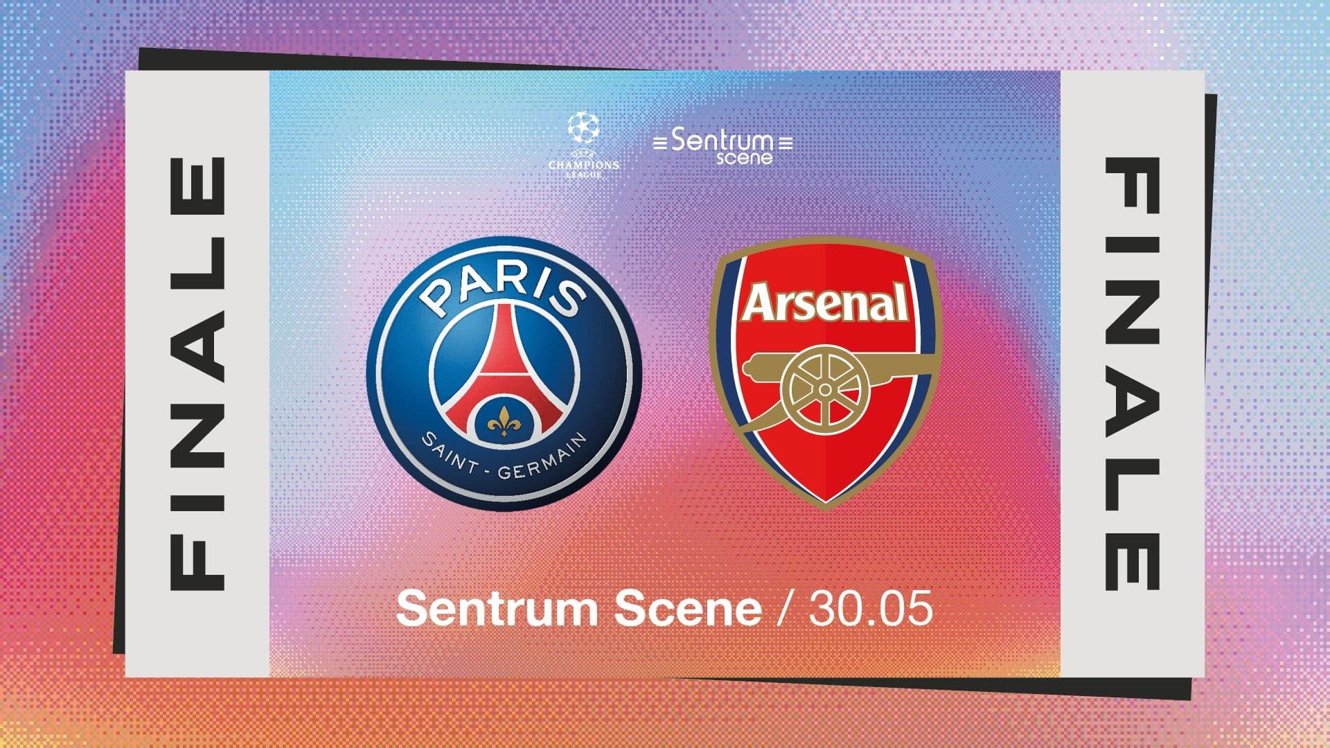 Promotional graphic for Champions League-finale 2026