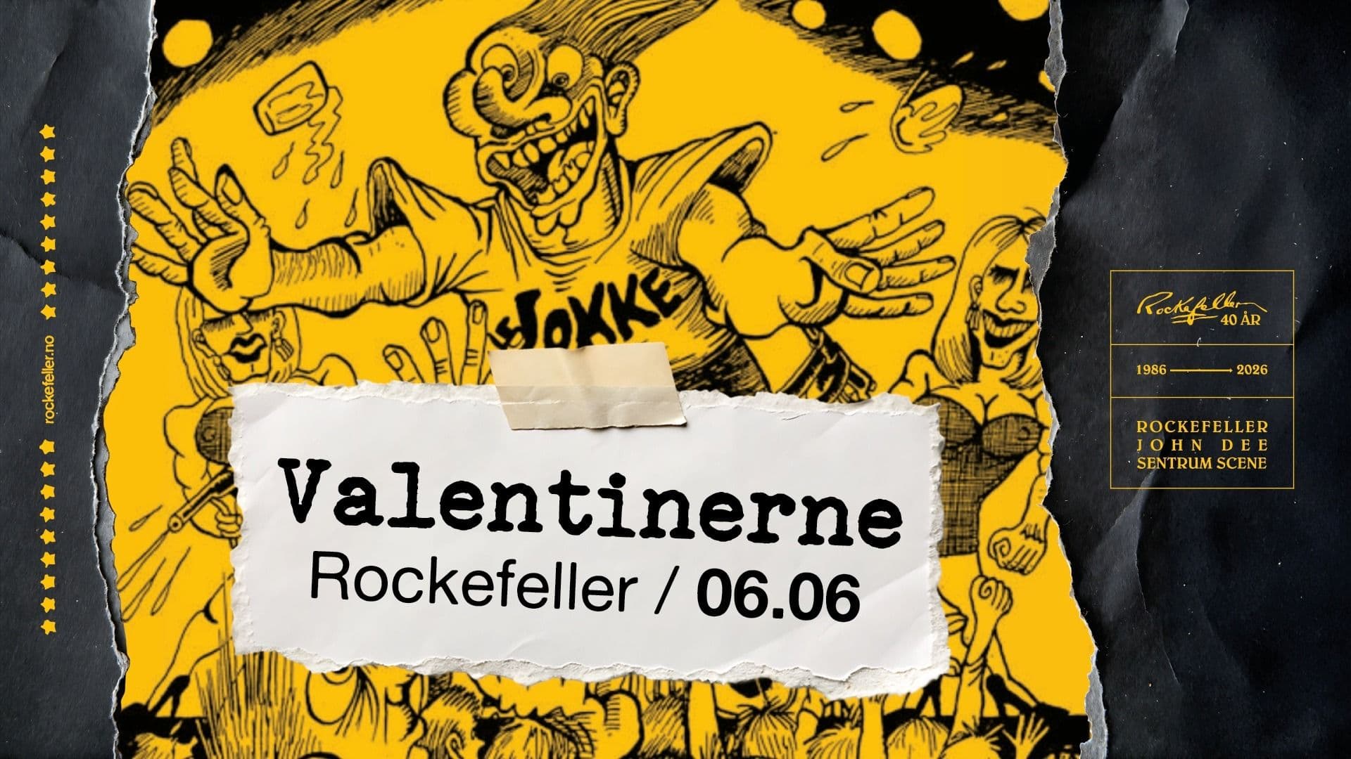 Promotional graphic for Valentinerne