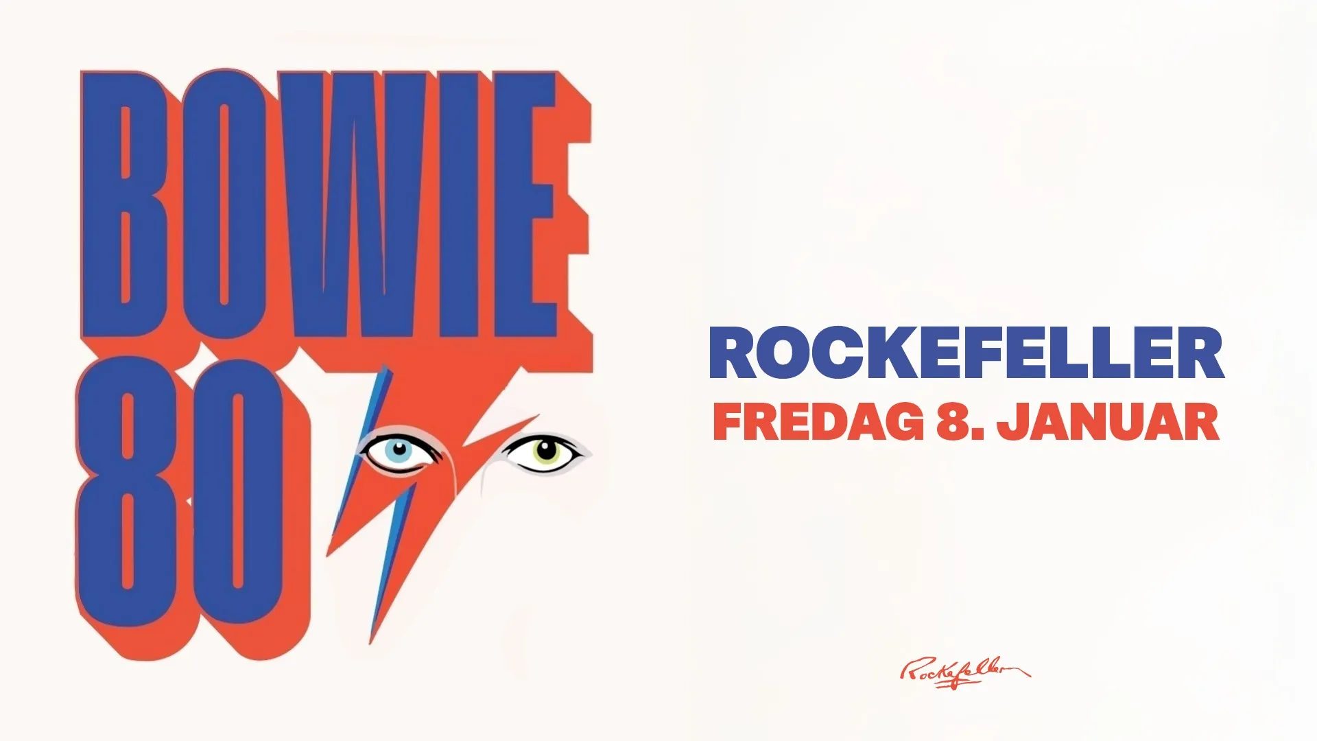 Promotional graphic for Bowie 80
