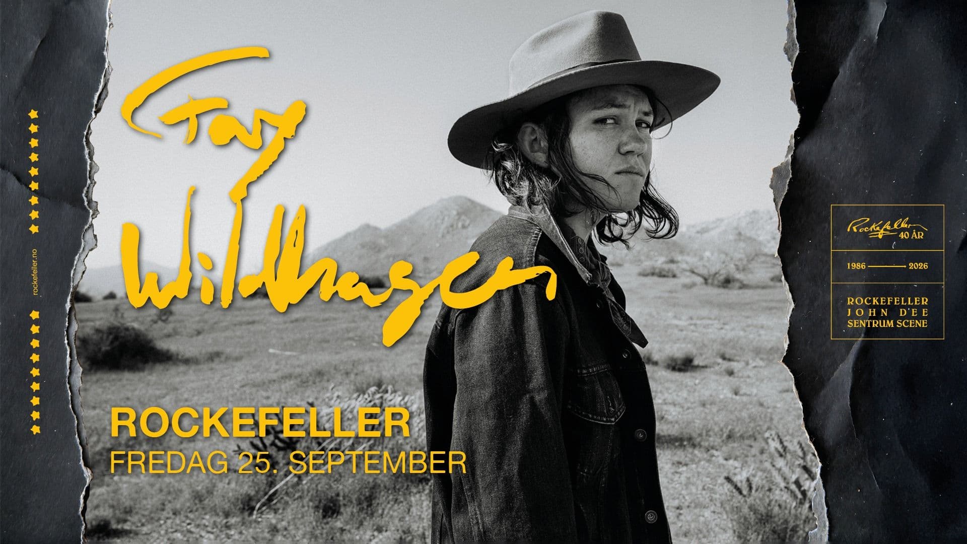 Promotional graphic for Fay Wildhagen