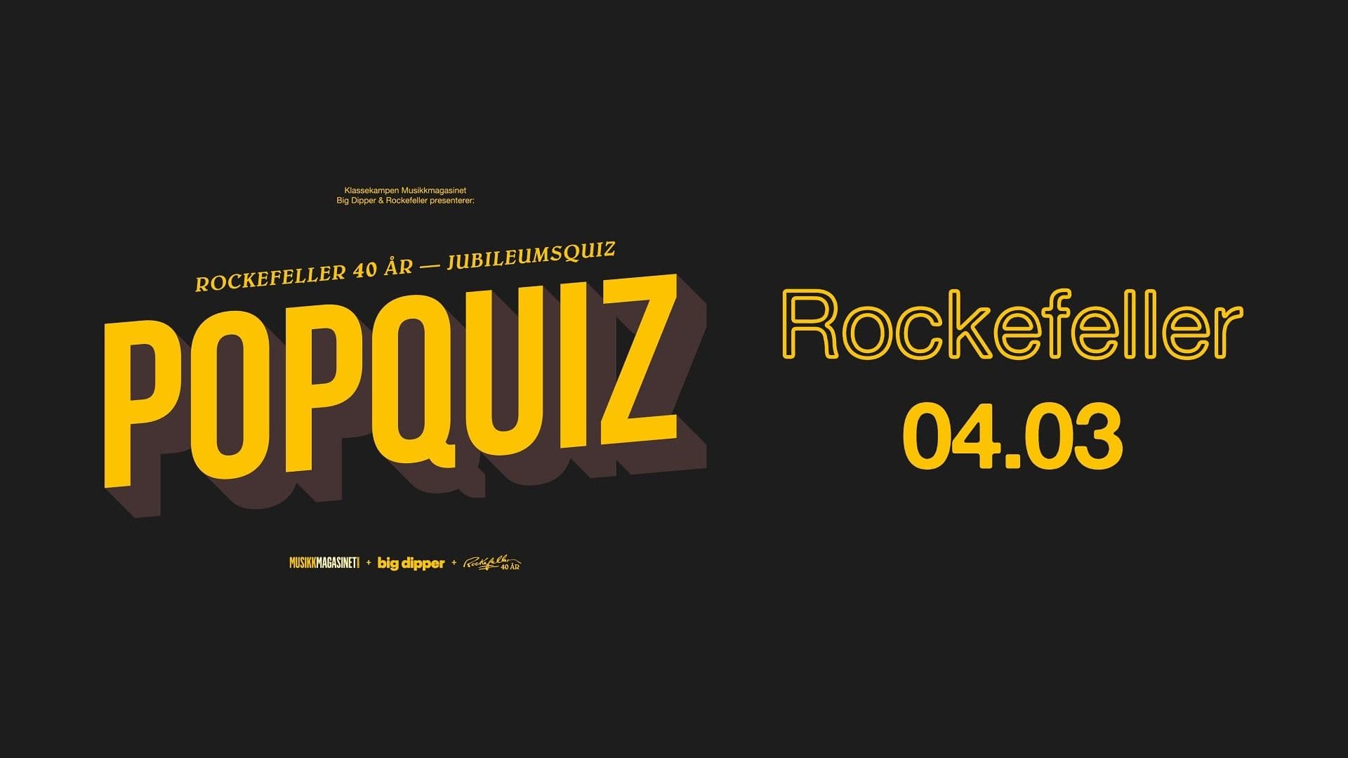 Promotional graphic for Popquiz