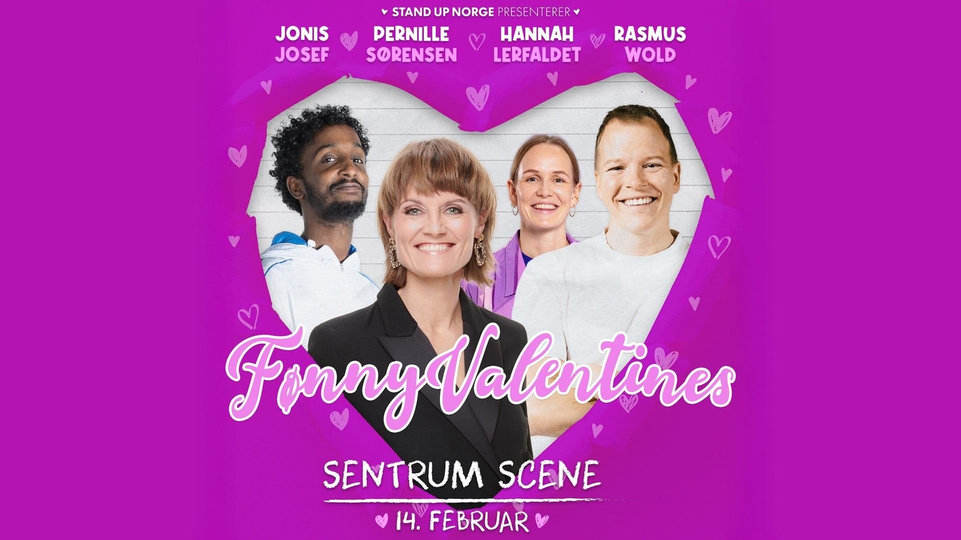 Promotional graphic for Fønny Valentines