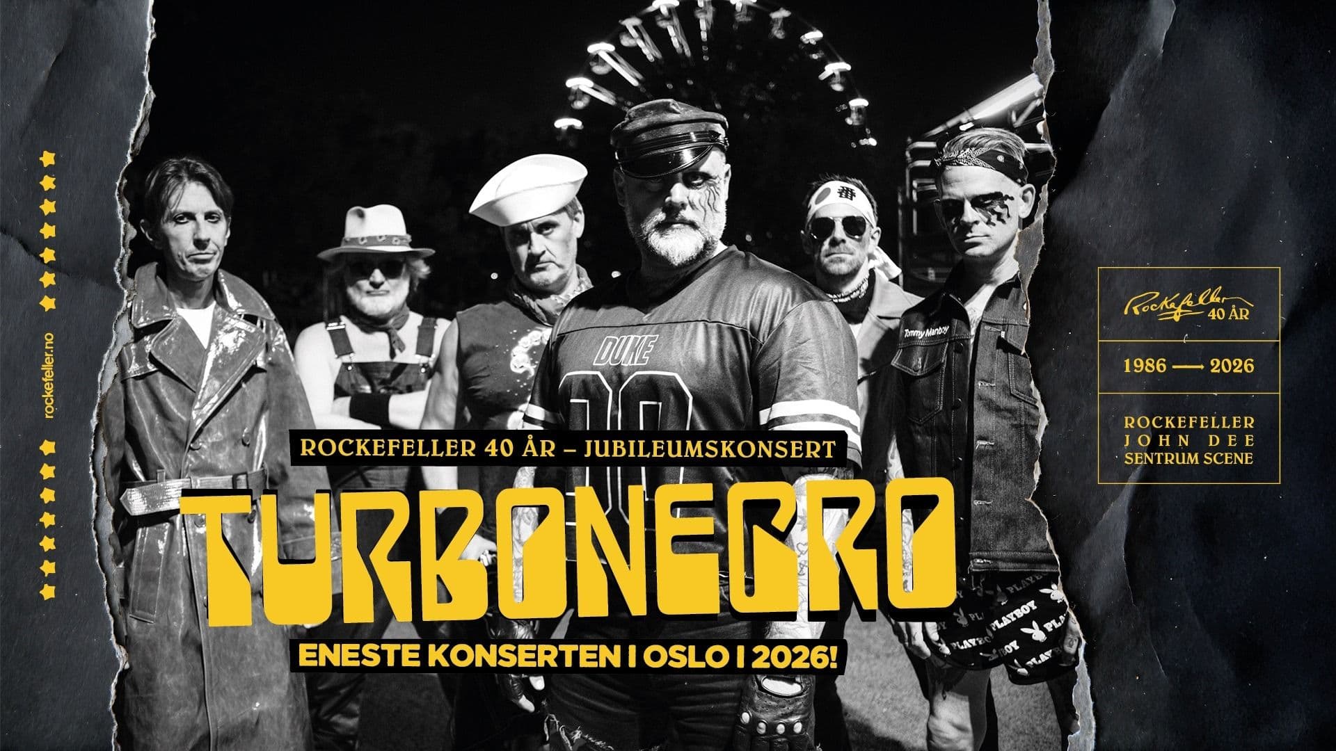 Promotional graphic for Turbonegro