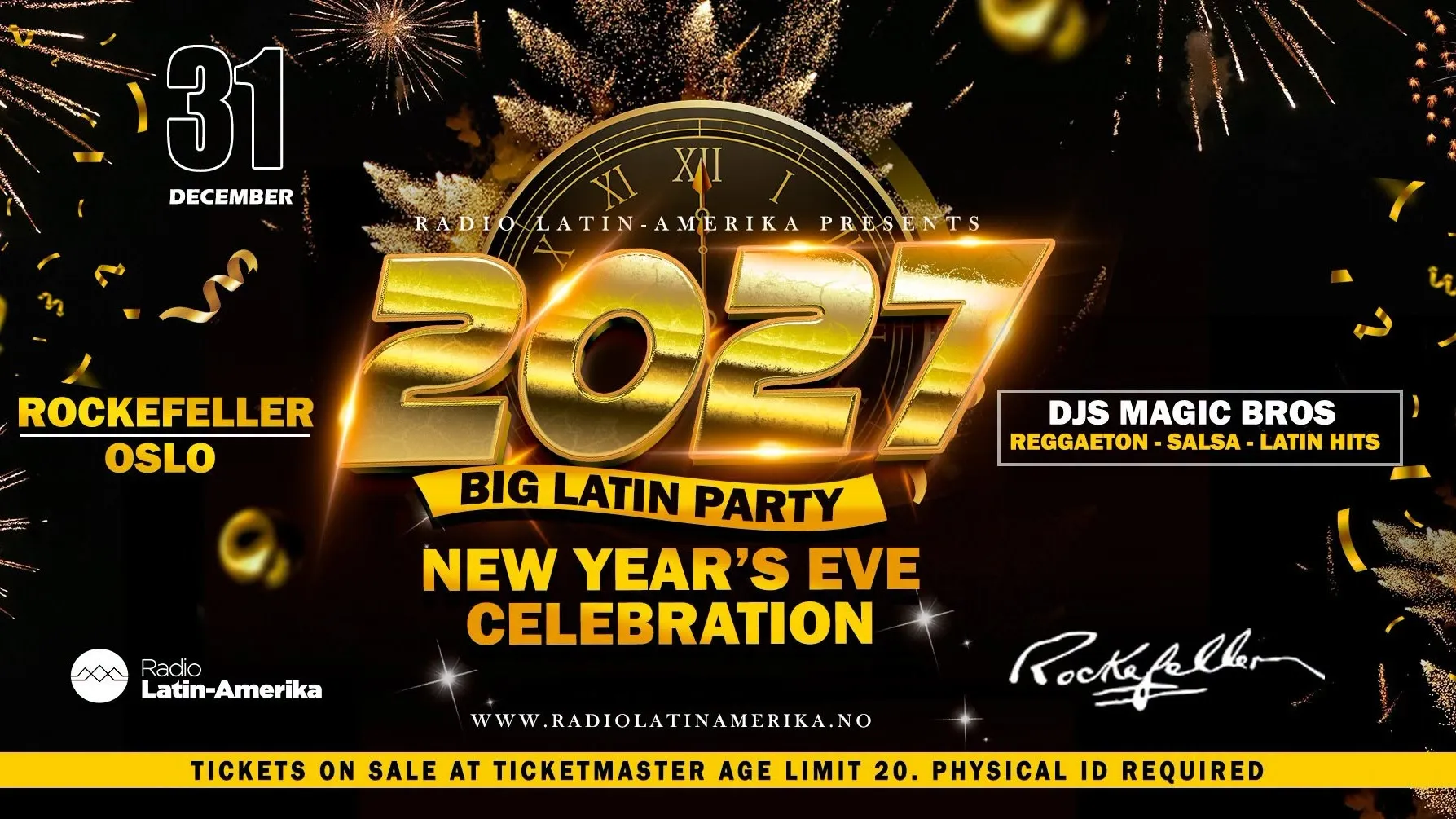 Promotional graphic for Big Latin Party