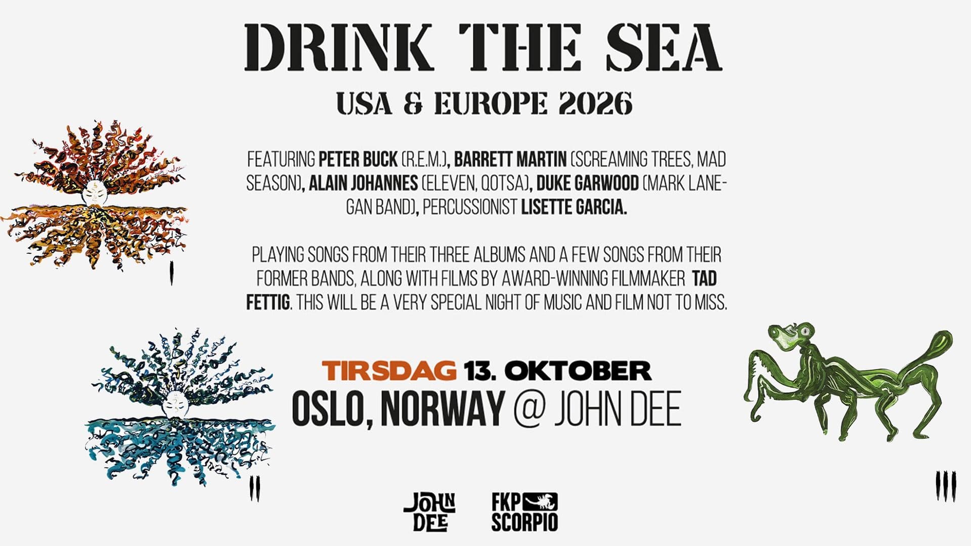Promotional graphic for Drink The Sea