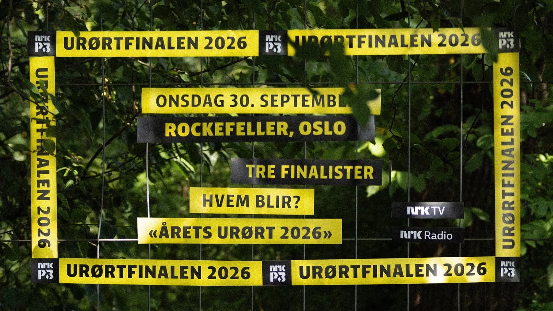 Promotional graphic for Urørtfinalen 2026