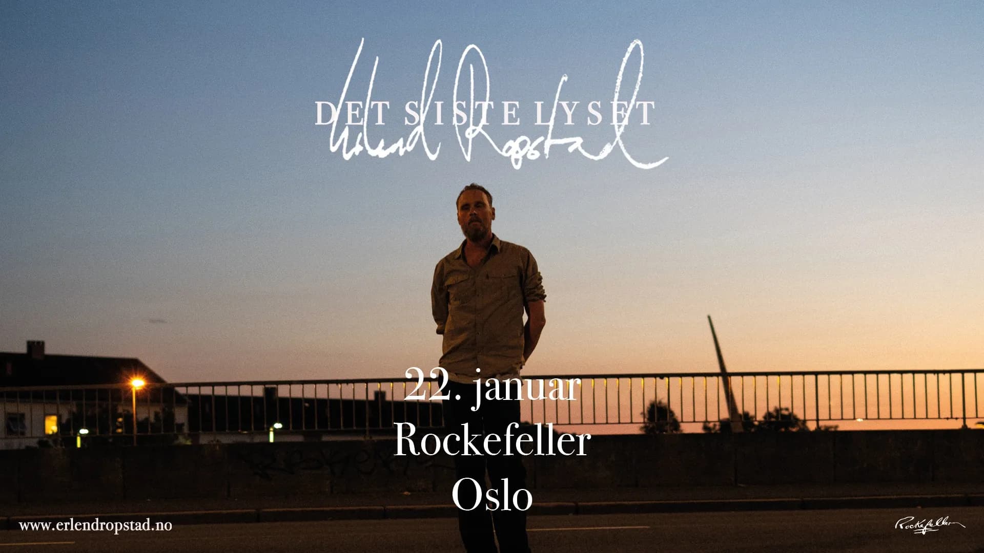 Promotional graphic for Erlend Ropstad