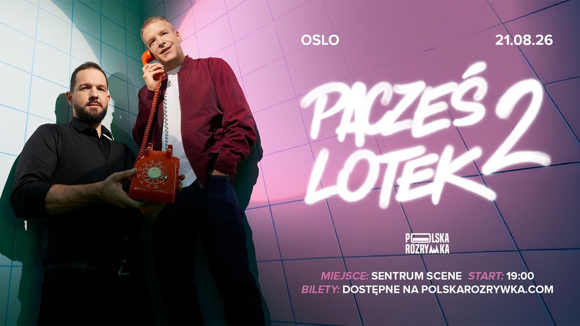 Promotional graphic for Pacześ & Lotek