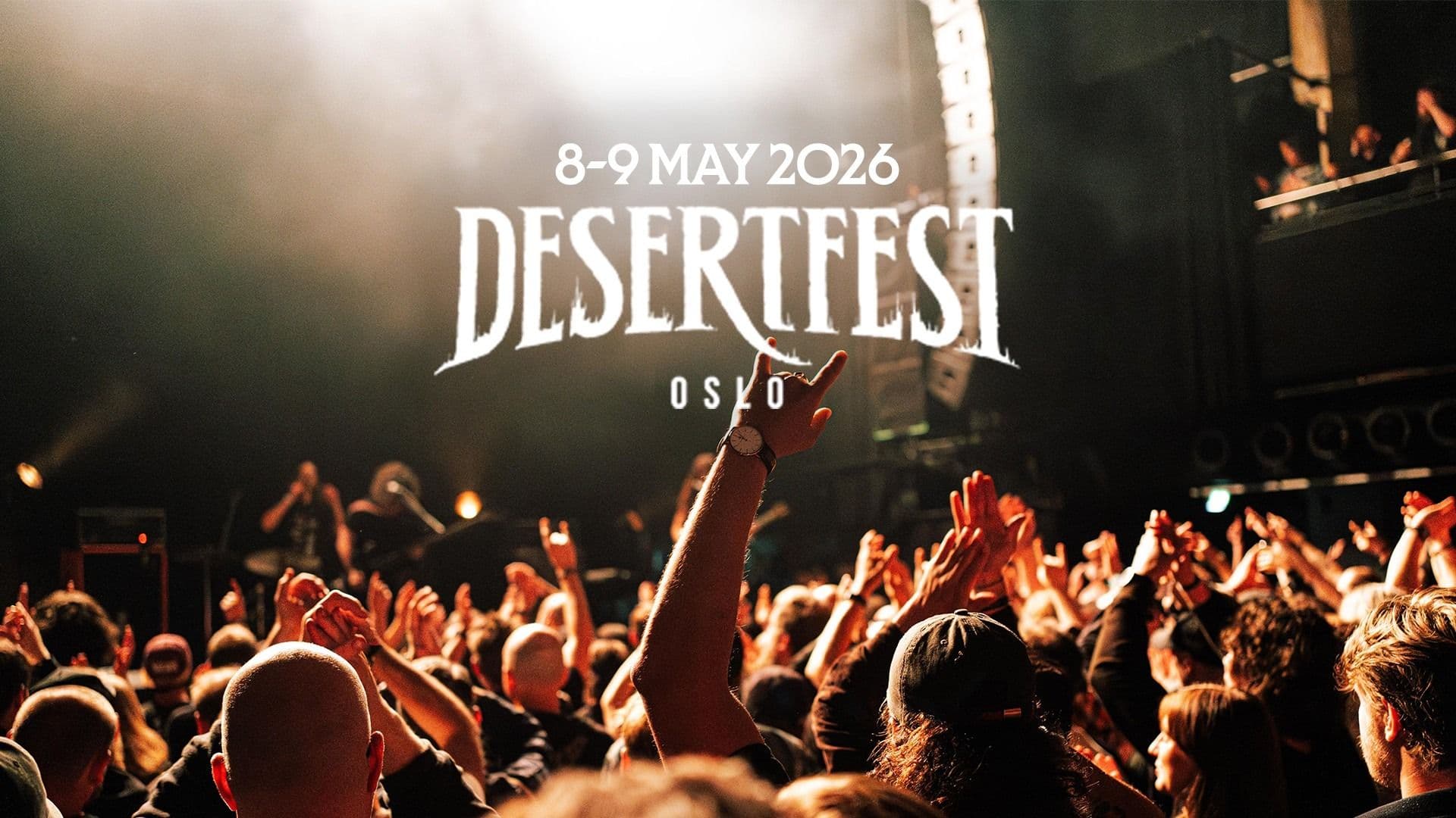 Promotional graphic for Desertfest Oslo 2026