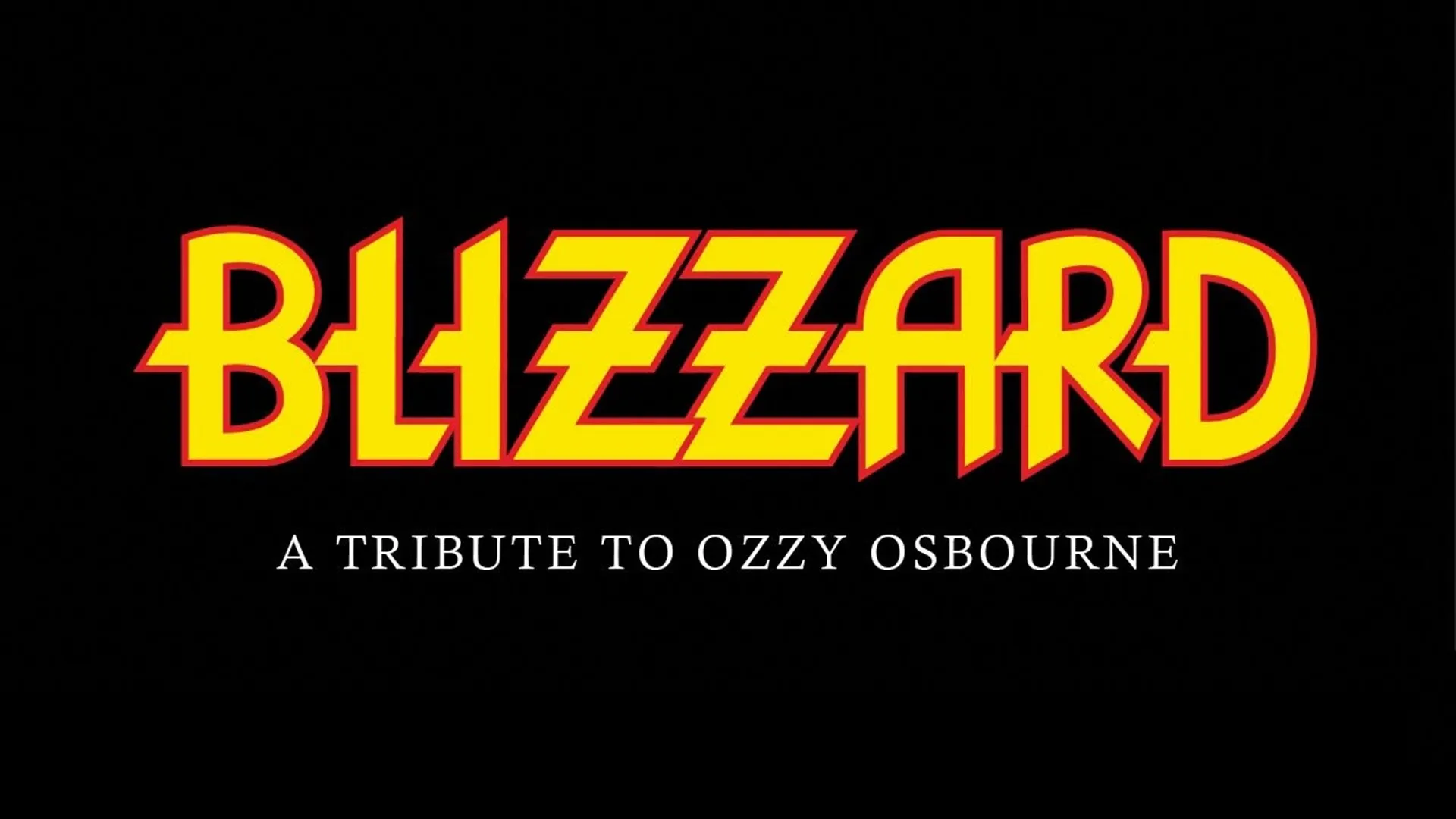 Promotional graphic for BLIZZARD – a tribute to Ozzy Osbourne