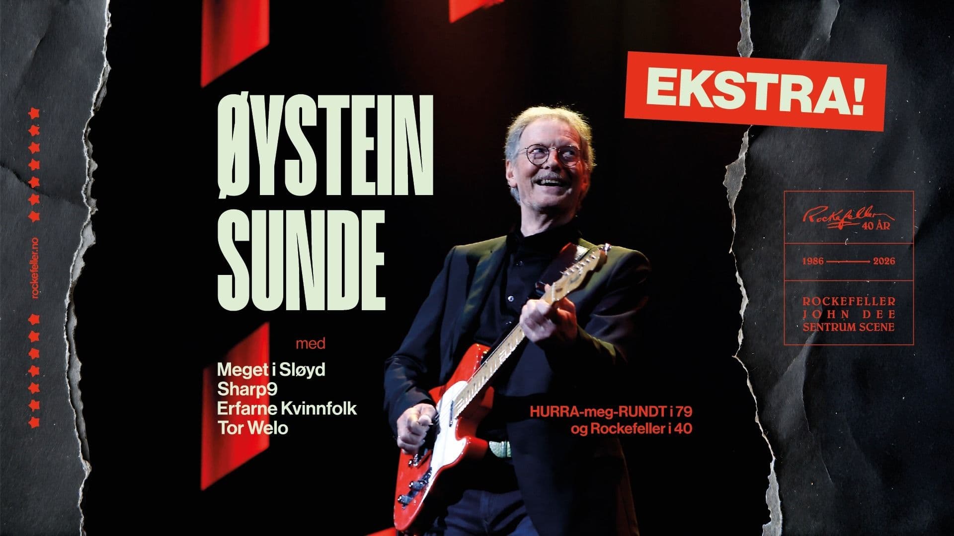 Promotional graphic for Øystein Sunde